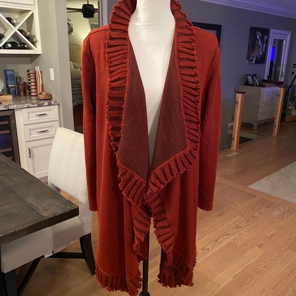 🍁ALPACAS BEST — Beautiful Open Cardigan/ Jacket🍁 Oversized, Slouchy fit , XL🍁 - Picture 1 of 9